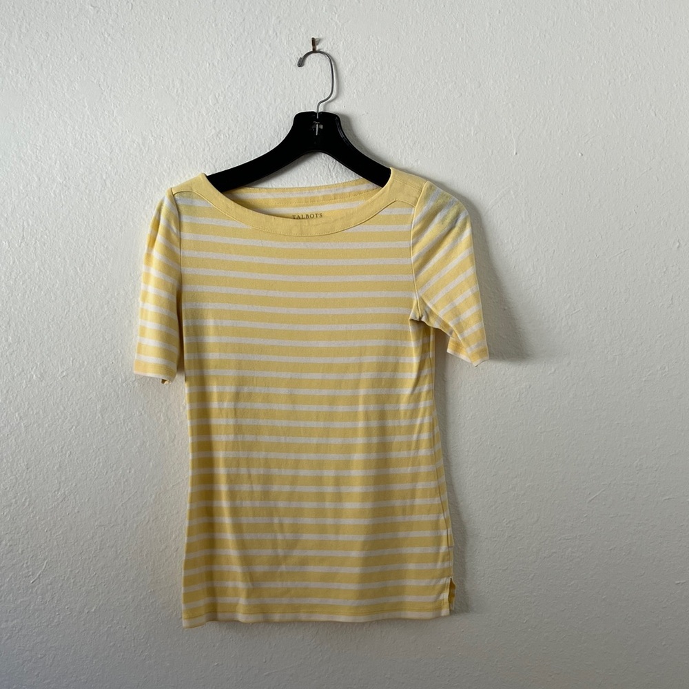 Yellow Striped Talbots Tee